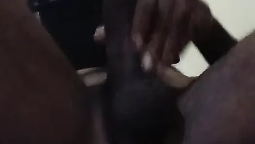 Black cock huge cumshoot