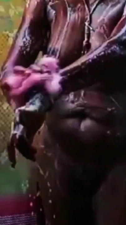 Ammu squeezes her mangoes in the bathroom | Clip 1