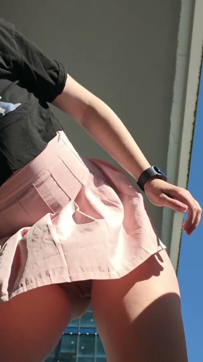My Classmate Without Panties! She Forgets About Underwear On Mini Skirt, Her Pussy So Hot, Risky Public | Clip 1
