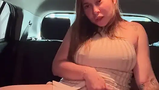 Beautiful Blonde Girl with a Big Ass Has Sex in a Stranger's Car - Kloe the Wonder