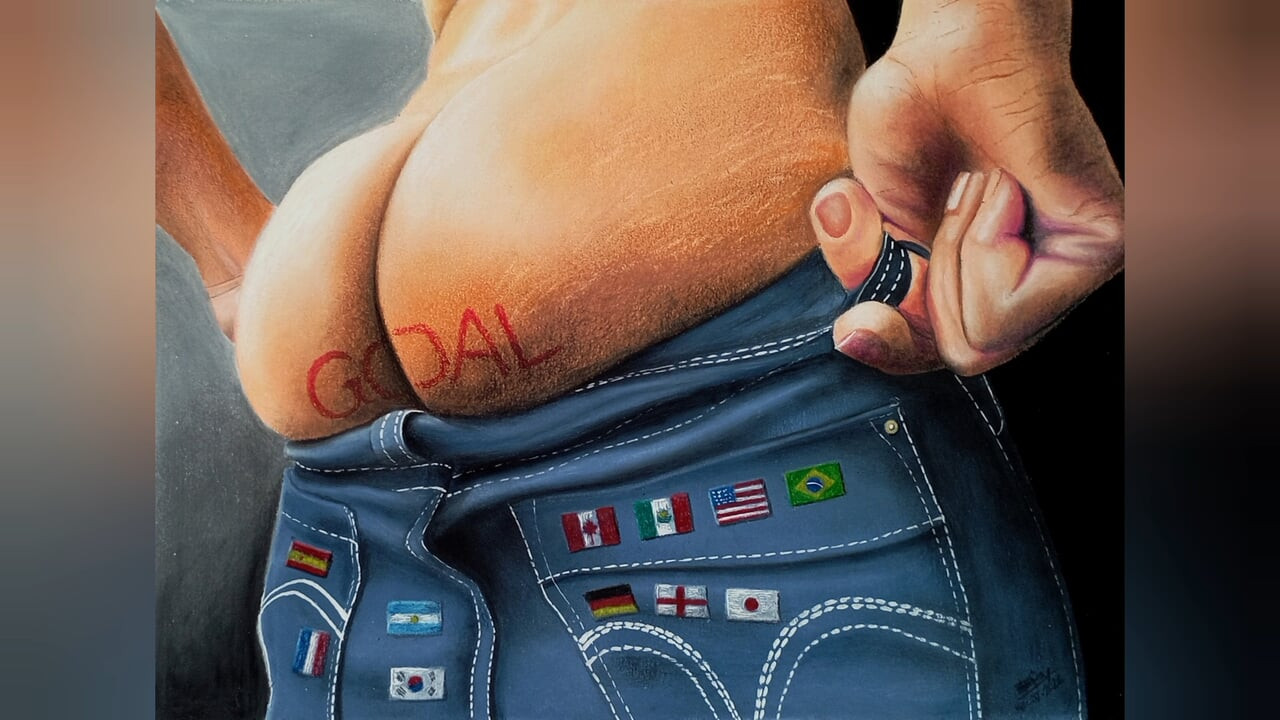 A sexy desi Indian wife celebrating the spirit of FIFA World Cup 2026
