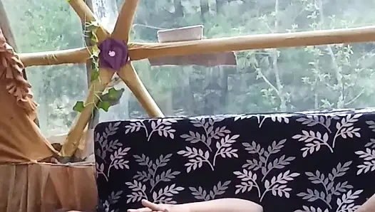 Bagian akhir - seks luar ruangan sama gadis asing di hutan