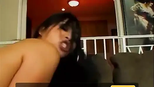 Busty Asian Slut Gets Fucked All the Way Hardcore On the Sofa