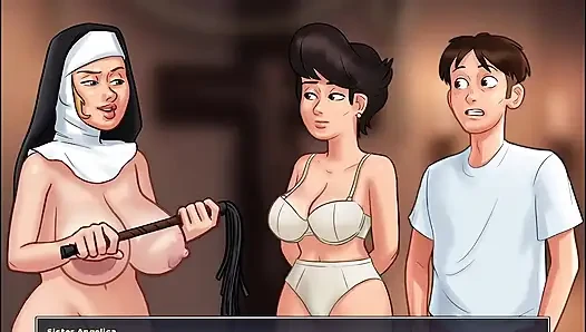 Summertime Saga I watch as Stepmom Helen gets disciplined by nun