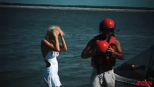 Caylian Curtis Fucks a Pilot on a Secluded Island Beach
