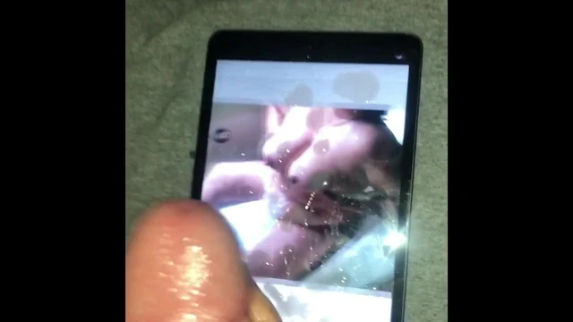 Wife getting a long cum tribute