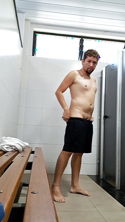 I almost got caught showing off inside the bathroom where the truck drivers go to shower.