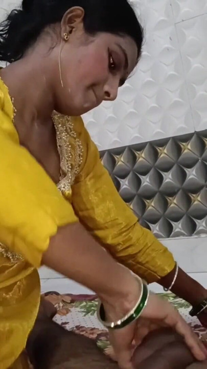 Desi Beauty Blowjob with Ball Massage in Traditional Clothes | Clip 1