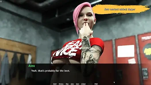 Mädchenmassage wird zu blowjob in der fitnessstudio-umkleidekabine