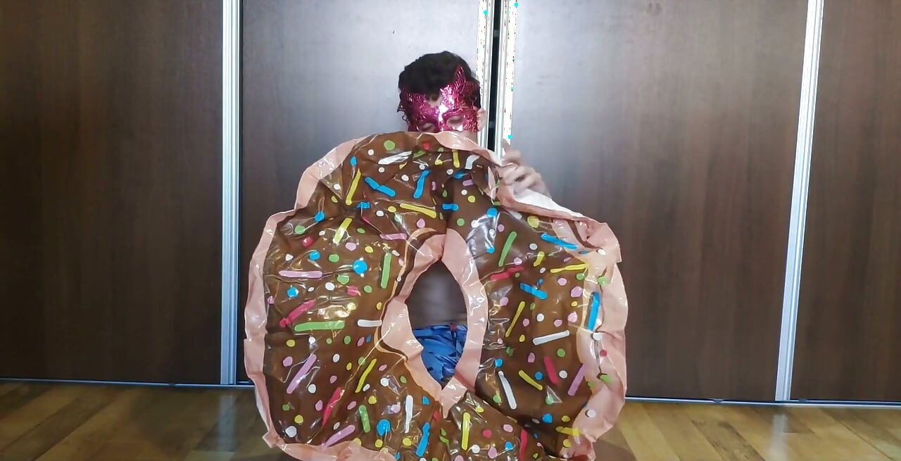 Blowing up My Inflatable Donut Fast!
