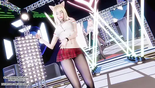 MMD I Ren - Butt - Ahri Sexy Kpop Dance League of Legends Hentai Uncensored 4K 60FPS