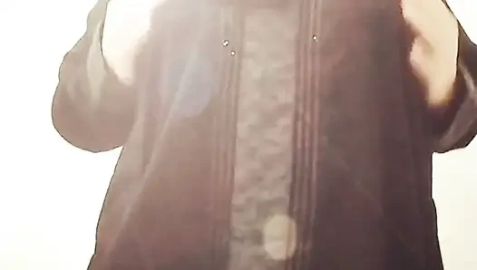 Koruyucu ve seks için şehvet duyan pemeli Arap fahişe