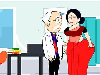 힌디어 오디오로 자지 의사에게 따먹히는 인도 거유 엄마