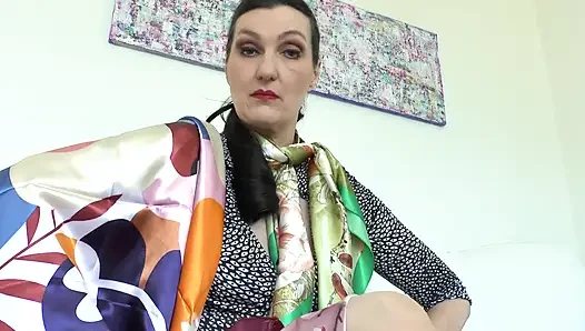 My Shiny Satin Scarves Will Turn You on! Lady Victoria Valente