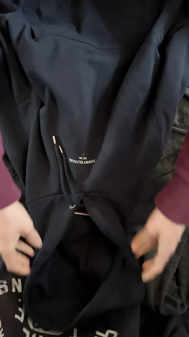 Cum on new Tommy Hilfiger Hoodie