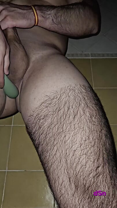 Young Spaniard Cums With His Toy