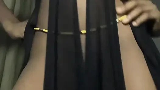 Ebony goddess dances after school