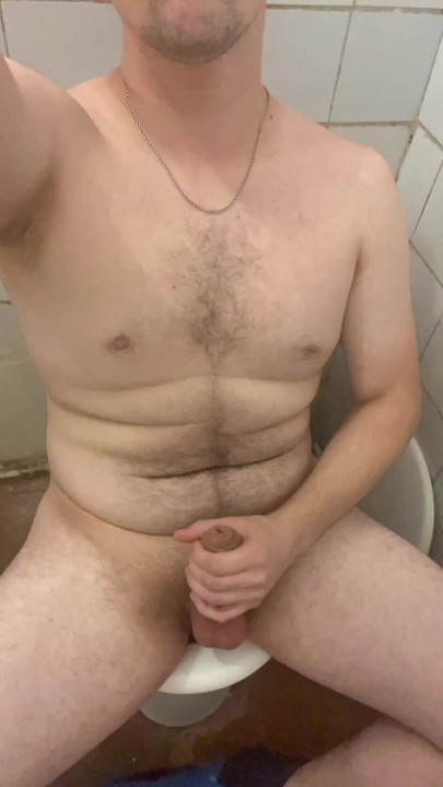 Masturbating in the toilet