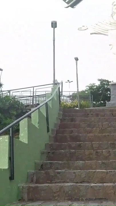 Sex in a Public Place - Couple caught having sex and exhibitionism at Christ the Redeemer | Clip 1