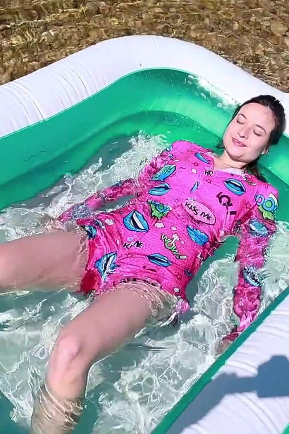 I Dive in with My Pajamas and Socks on
