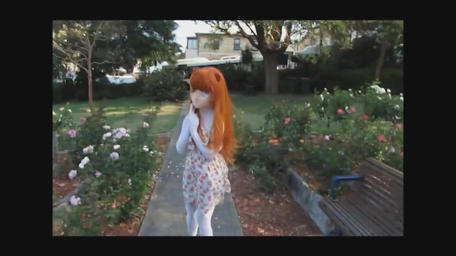 Kigurumi girl in the park :3