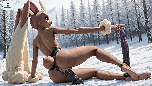 Lopunny pokemon tüylü anal ayaklar tavşan hentai animasyonu