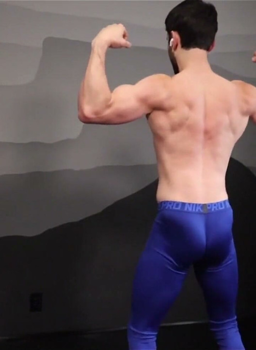 Post Workout Strip and Flex and Show off Then Get off!!