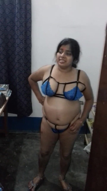 Blue lingerie