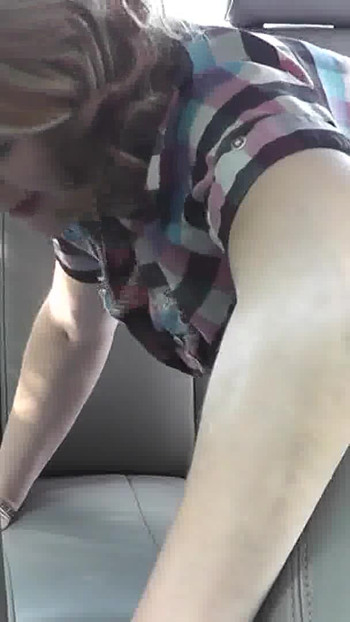Jaw-dropping moment from "Sexy blonde without panties rides in taxi. Taxi driver fucked MILF in back seat of car. In public"