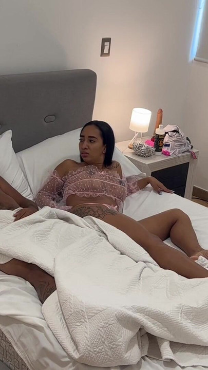 Epic moment from "Curvy latina stepsister creampied by her stepbrother. Behind the scenes"