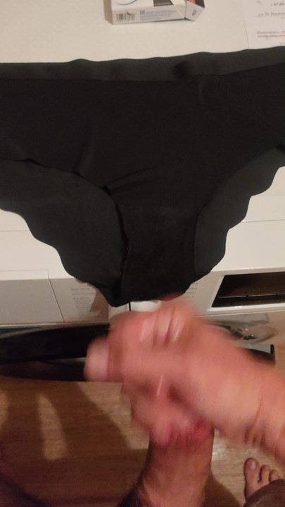 Cum on my wife's panties