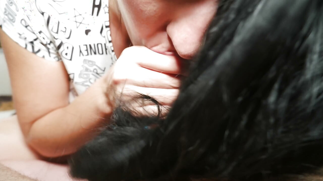 POV Hairjob and Blowjob Cum on Hair