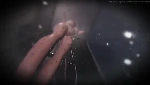 B029 Trapped in the Floor, the Slave Bathes the Queen. POV Objectification, Anal Licking, Foot Licking, and Vaginal Licking Rimm