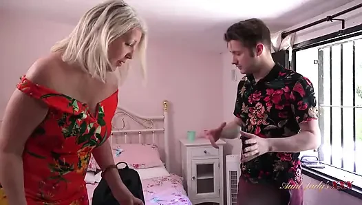 AuntJudysXXX - Busty Mature Tourist Maggie Moon Seduces the Bellhop