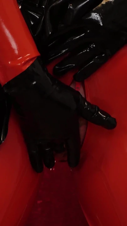Must-see moment from "Latex Devil Arya Grander - JOI jerk off instruction and CEI cum eating instructions - sexy rubber"