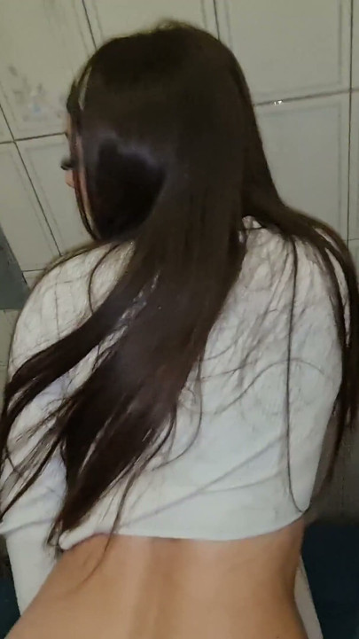 He Fucks the Waitress in the Bathroom She's 18