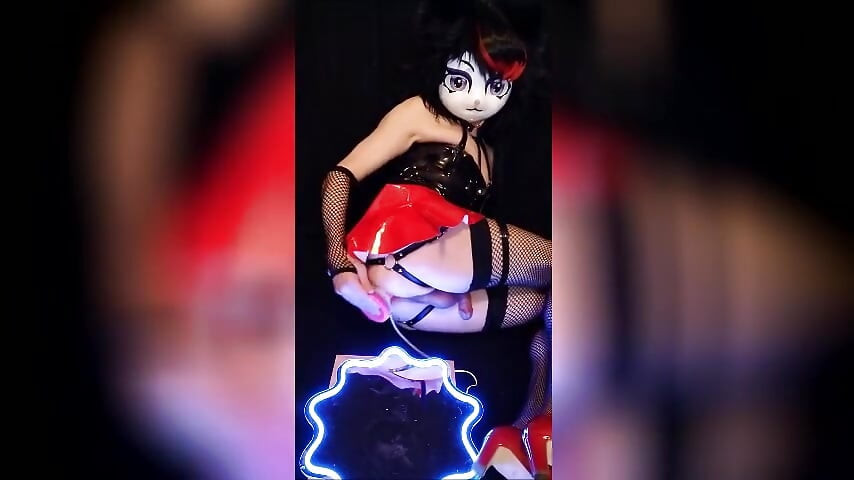 Kigurumi Furry Nyras屁股的大发光棒