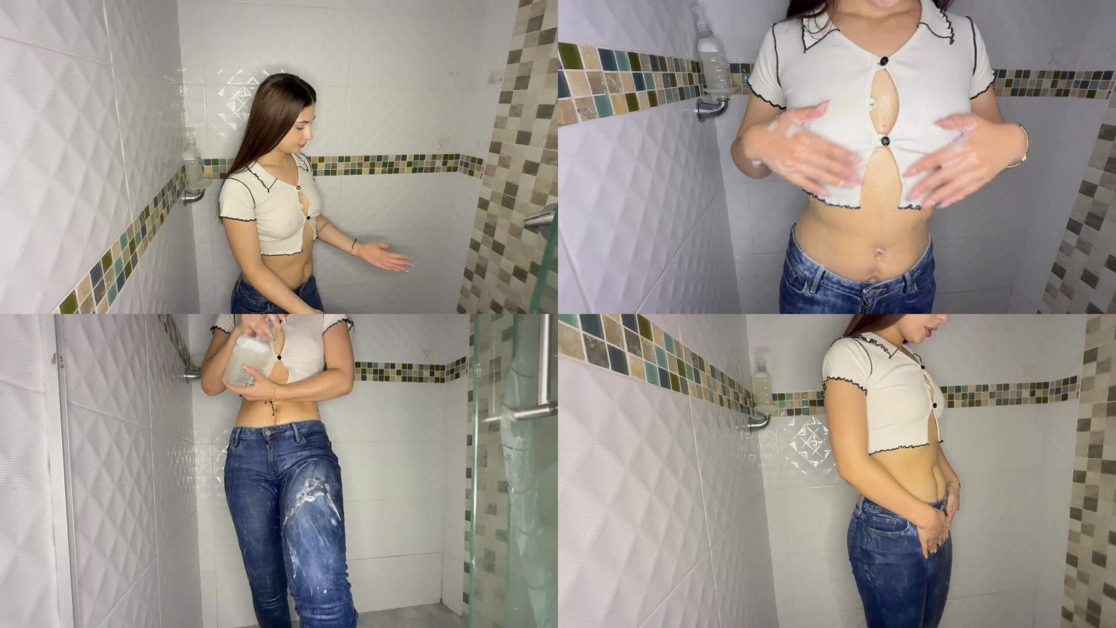 covered in soap and drenched in lust