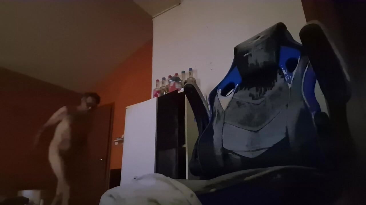 solo porn with toys and drinks