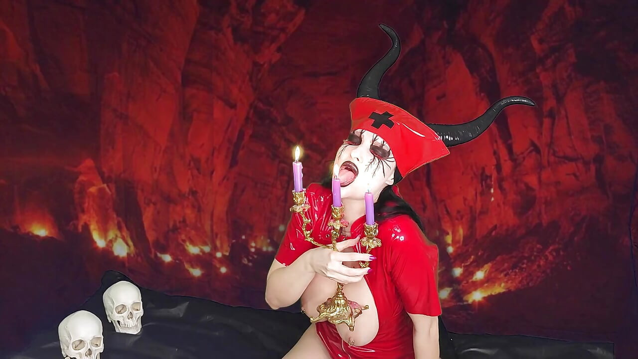 Kongkek dubur jururawat Succubus, pepek creampie, pancutan mani