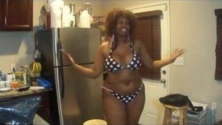 Crazy Busty Ebony Lady in a Bikini