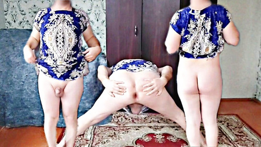 Sıcak elbise büyük göt ganimet ladyboy crossdresser korkak solo transeksüel trans model büyük popo sevimli bacaklar sarışın femboy tranny