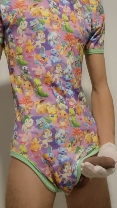 ABDL Pokemon Onesie Masturbation | Clip 1