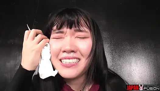 Mika Takatsuki’s Snot Drips Onto the Glass Plate… and Into Her Own Mouth.