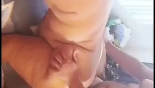 Chubby Latina has rich threesome with her neighbors while she's alone
