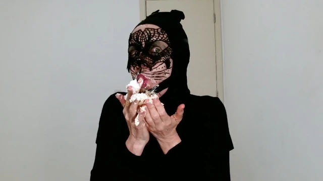 Brazilian Miss in lets share this Cake tongue to tongue