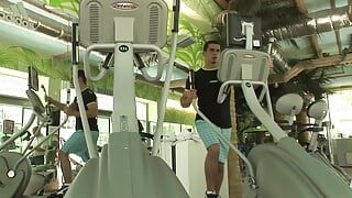 Sexy gym buddies decide to have a hot anal fuck