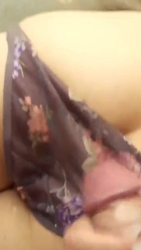 REAL homemade video! Cutie jerks my cock on her ass. | Clip 1