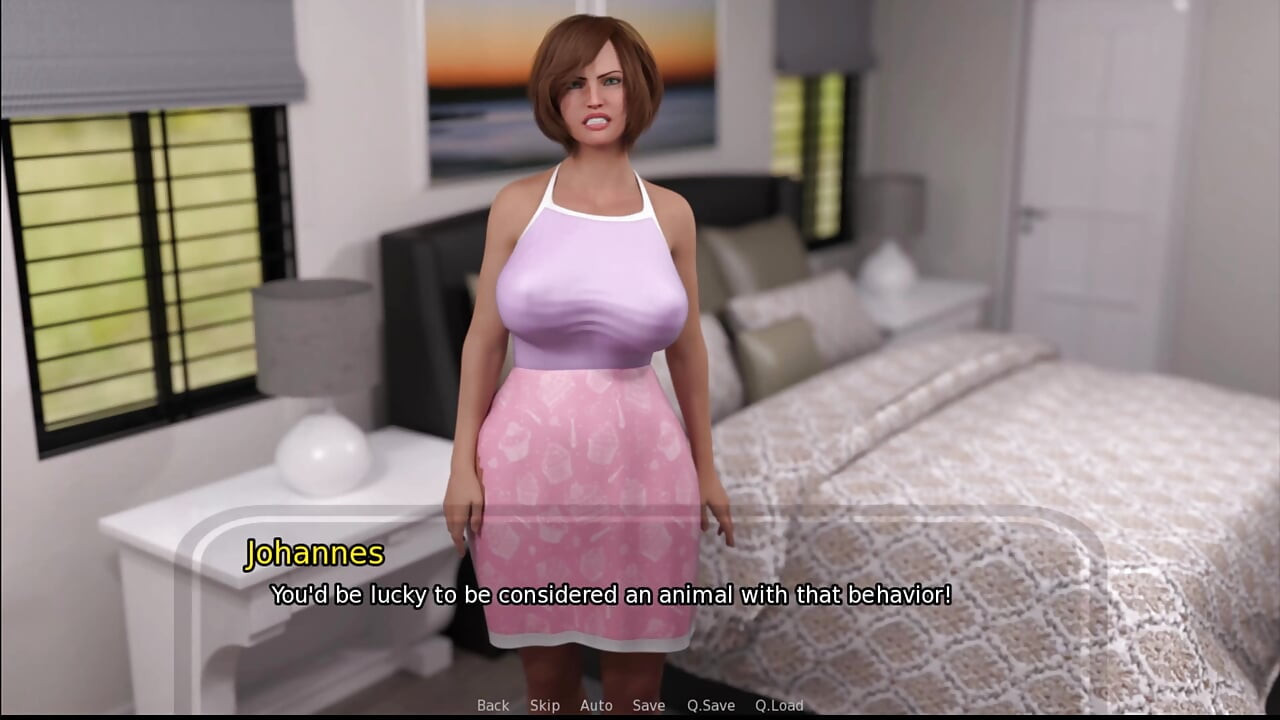 Büyükanne evi - Annabelle gat şaplak atıyor.