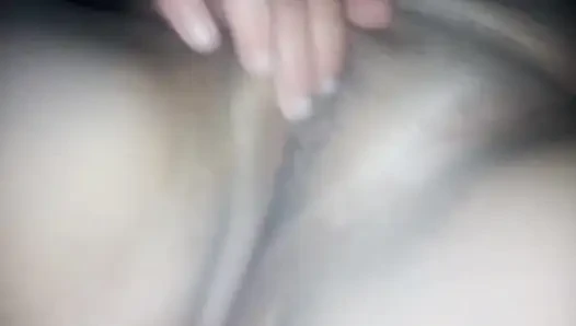 Gypsy asony solo masturbation - Close-up pussy fingering, wet and hairy